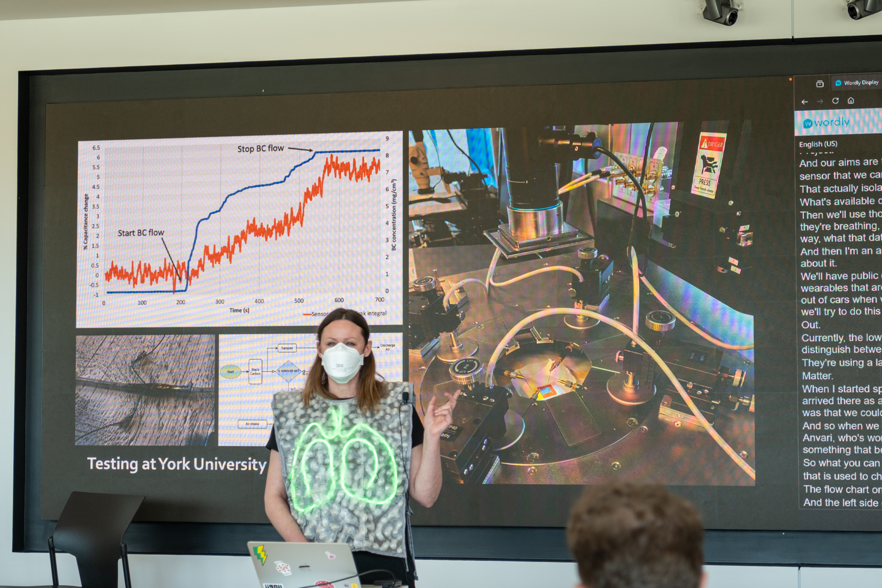 Presentation showing AirWear sensor development.